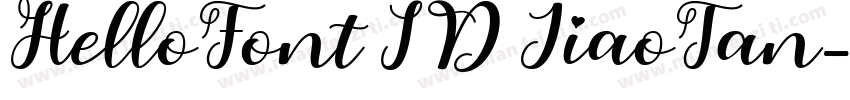 HelloFont ID JiaoTan字体转换